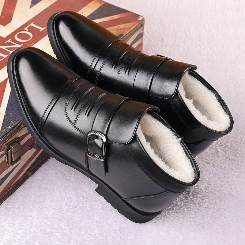✨📢【39-44】Męskie buty zimowe, ocieplane od środka, wygodna gruba podeszwa -4110578