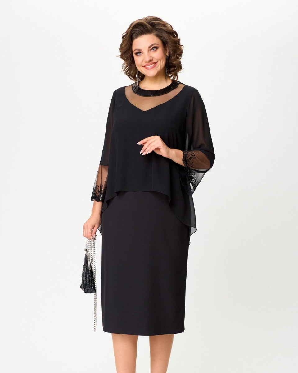 💗🤩【S-5XL】Rochie lungă neagră misterioasă și sexy