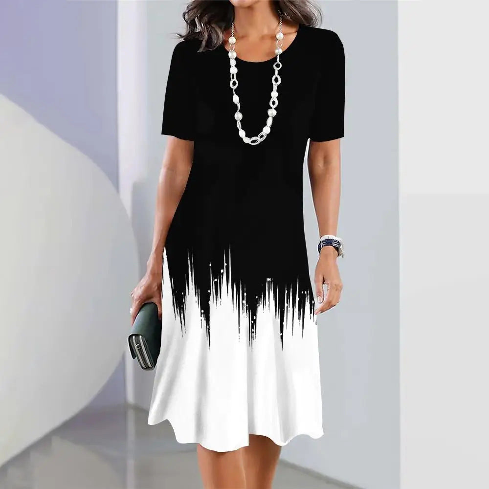 🔥Cumpărați 1 Obțineți 1 gratuit🔥【S-5XL】Rochie retro elegantă cu gât rotund-3923468