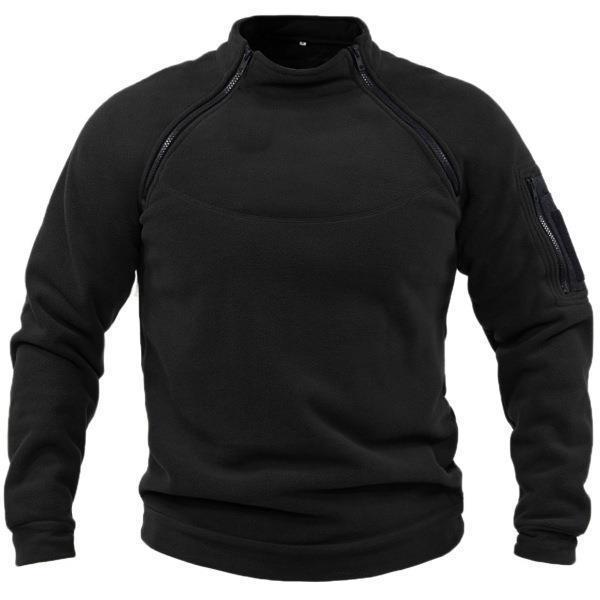 🎉✨【S-4XL】Nowa moda męska zimowa ciepła polarowa kurtka bazowa, bluza-4234864