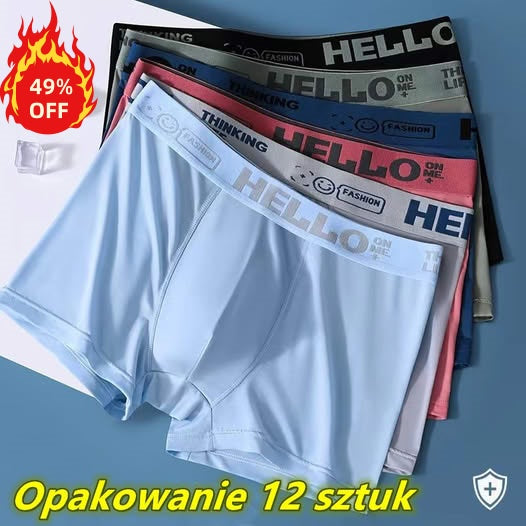 🔥【Cumpără 6 sau primești 6 gratis】🧊 Pantaloni boxer antibacterieni pentru bărbați, mărime mare, confecționați din plasă în formă de U cu model modal convex-4054302