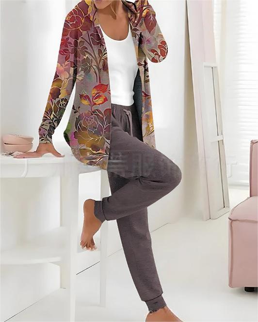 💃 Nowa oferta, kup 1 i otrzymaj 1 gratis 💖 Nowy, prosty bawełniany komplet na jesień i zimę 2026-4236989