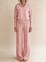 🥰📢📢 【M-5XL】Conjunto femenino 2026 | Conjunto de dos piezas con tejido de manga larga ✨