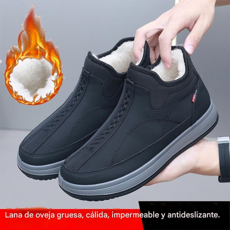 🏷️【Venta caliente🏆】【38-45】2025 Botas de nieve de invierno para hombre, gruesas y de terciopelo, antiresbalantes, impermeables y cálidas ❄️ ¡Aprovecha ahora!