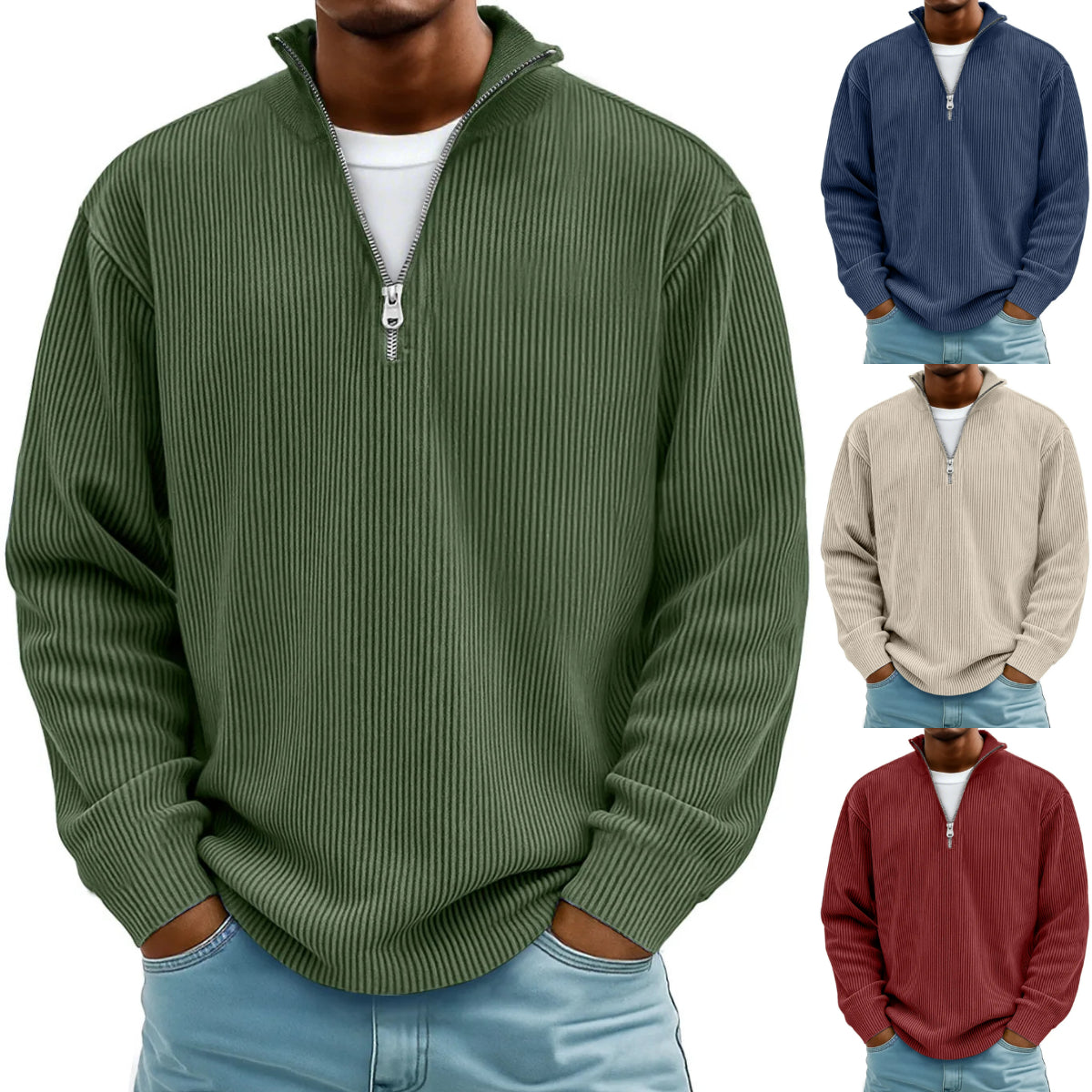 🔥【S-5XL】Nova muška stand-up majica za jesen/zimu 2025.-4185631