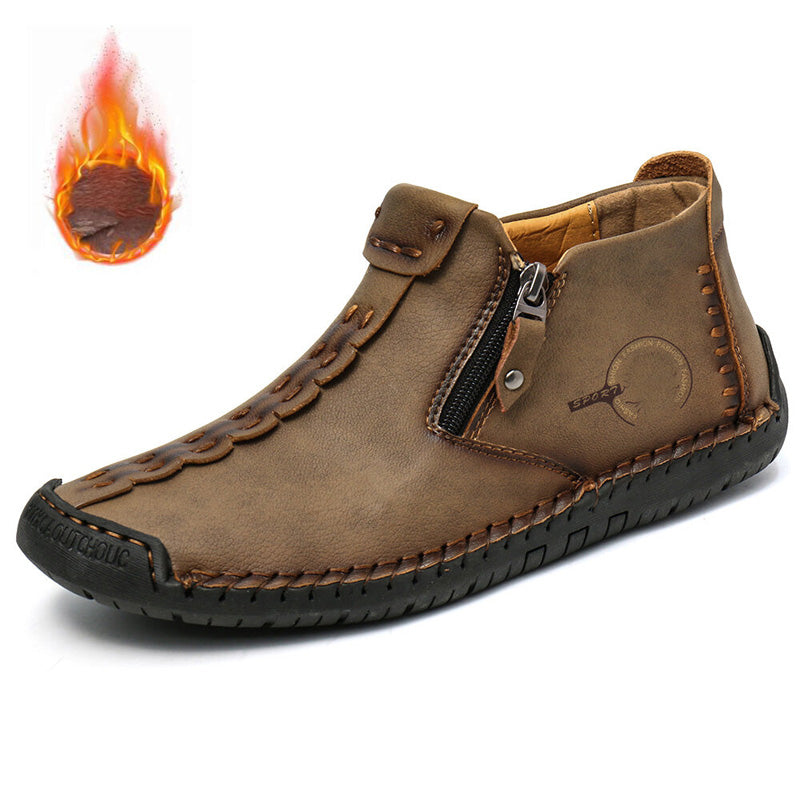 Nowe, męskie, zimowe, krótkie buty Martin z zamkiem, 2025【38-48】-4135771