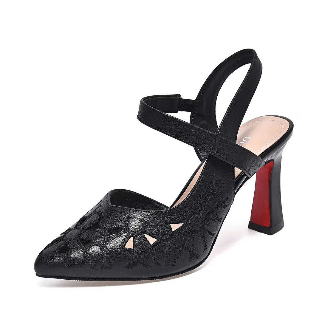 💥👠【35-41】Tocuri înalte monocrome confortabile, cu vârf ascuțit-3923434