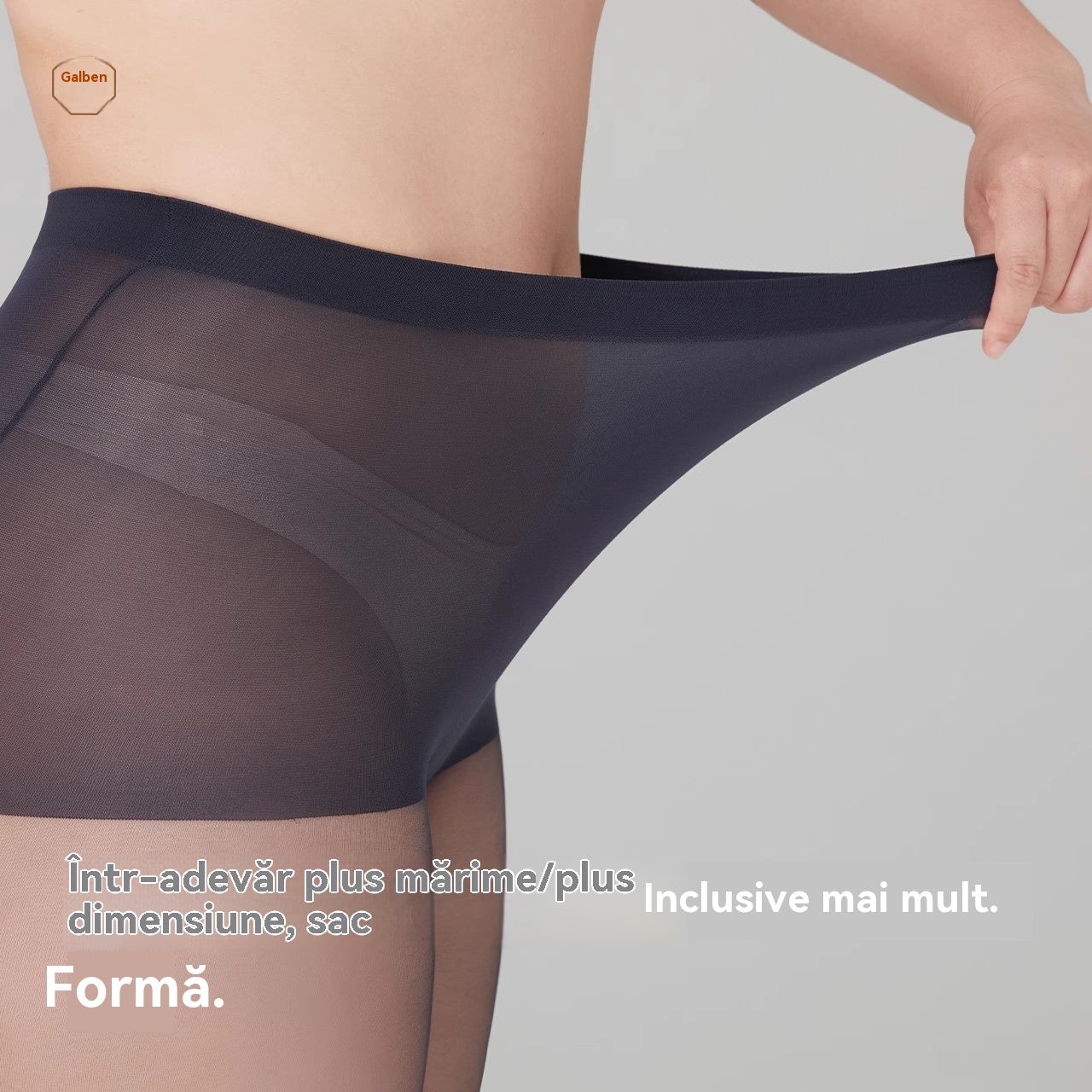 【40-150 kg】Ciorapi mari de vară pentru femei, cu elasticitate ridicată, fără cădere a picioarelor, mătase gri care înfrumusețează pielea-3942024