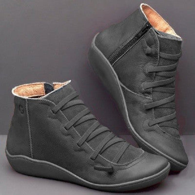 🔥🔥【Tallas 35-43】Nuevas zapatillas anchas de invierno para mujer 2025-botines casuales.