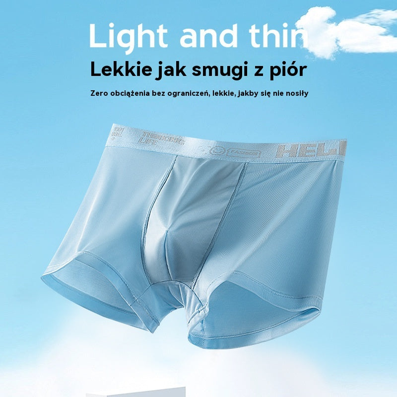 🔥【Kup 3 i otrzymaj 3 gratis】🔥🧊 Męska bielizna z lodowego jedwabiu, cienka i oddychająca-4240582
