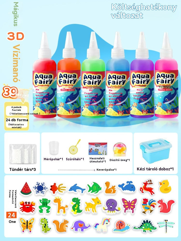 🎨 Kreatív készlet gyerekeknek – 【6 szín + 24 forma】 biztonságos anyagok, végtelen szórakozás és fantázia