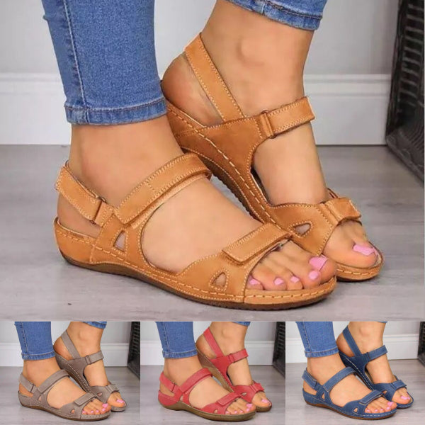 🔥✨【35-43】Sandale damă 2025 din piele moale 👡 Confort maxim Talpă joasă, ideale pentru purtare zilnică 💃-3990548