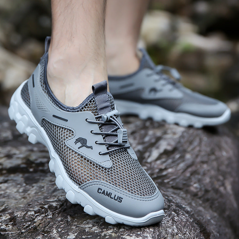 🚩【38-46】2024 nuevos zapatos de senderismo al aire libre zapatillas informales antideslizantes resistentes al desgaste y transpirables
