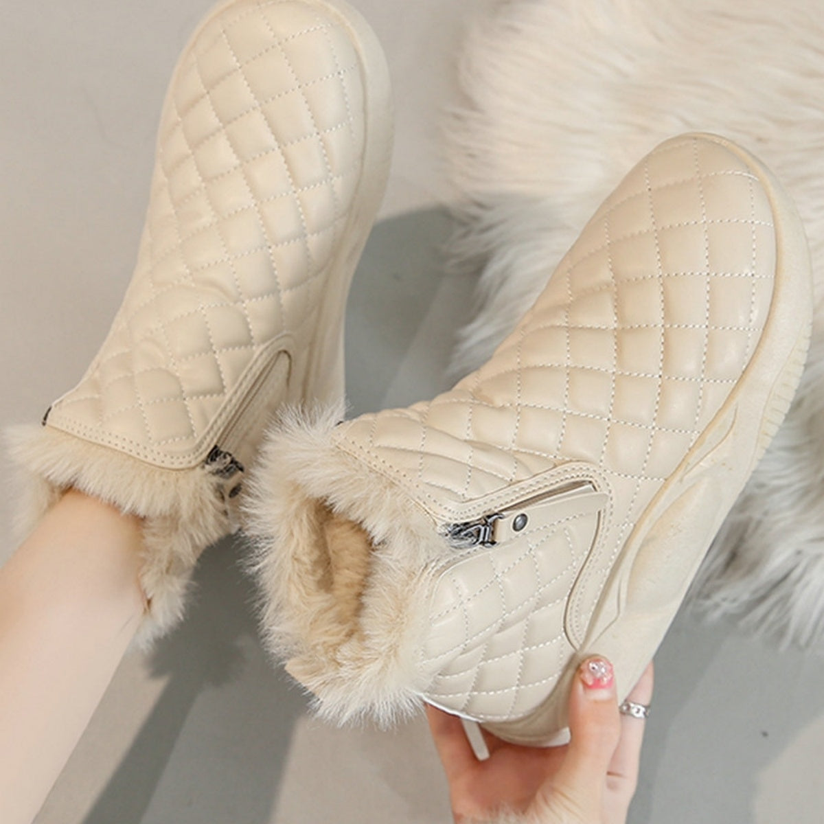 🔥【35-40】👢2024 noi cizme de zăpadă calde pentru femei cu talpă groasă