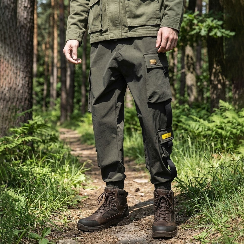 Spodnie cargo męskie, nowy styl wiosna/lato, luźny krój, duży rozmiar, styl jogger, uniwersalne z wieloma kieszeniami