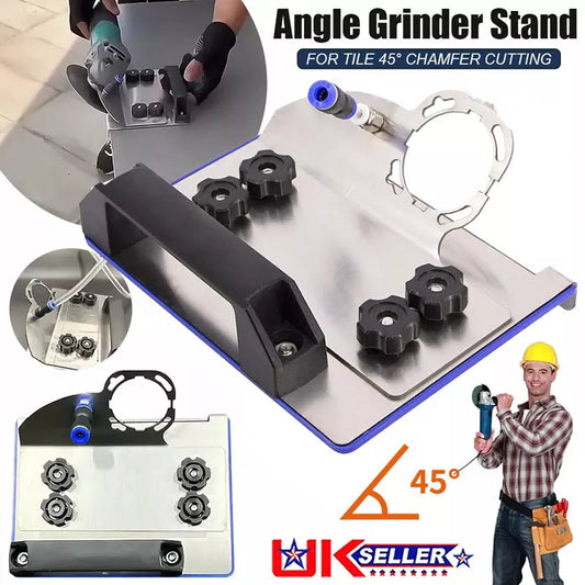 🔥👍Suport pentru polizor unghiular pentru tăierea țiglelor la 45° Chamfer, suport pentru polizor unghiular pentru tăierea țiglelor pentru polizoarele unghiulare de tip 100-4052837