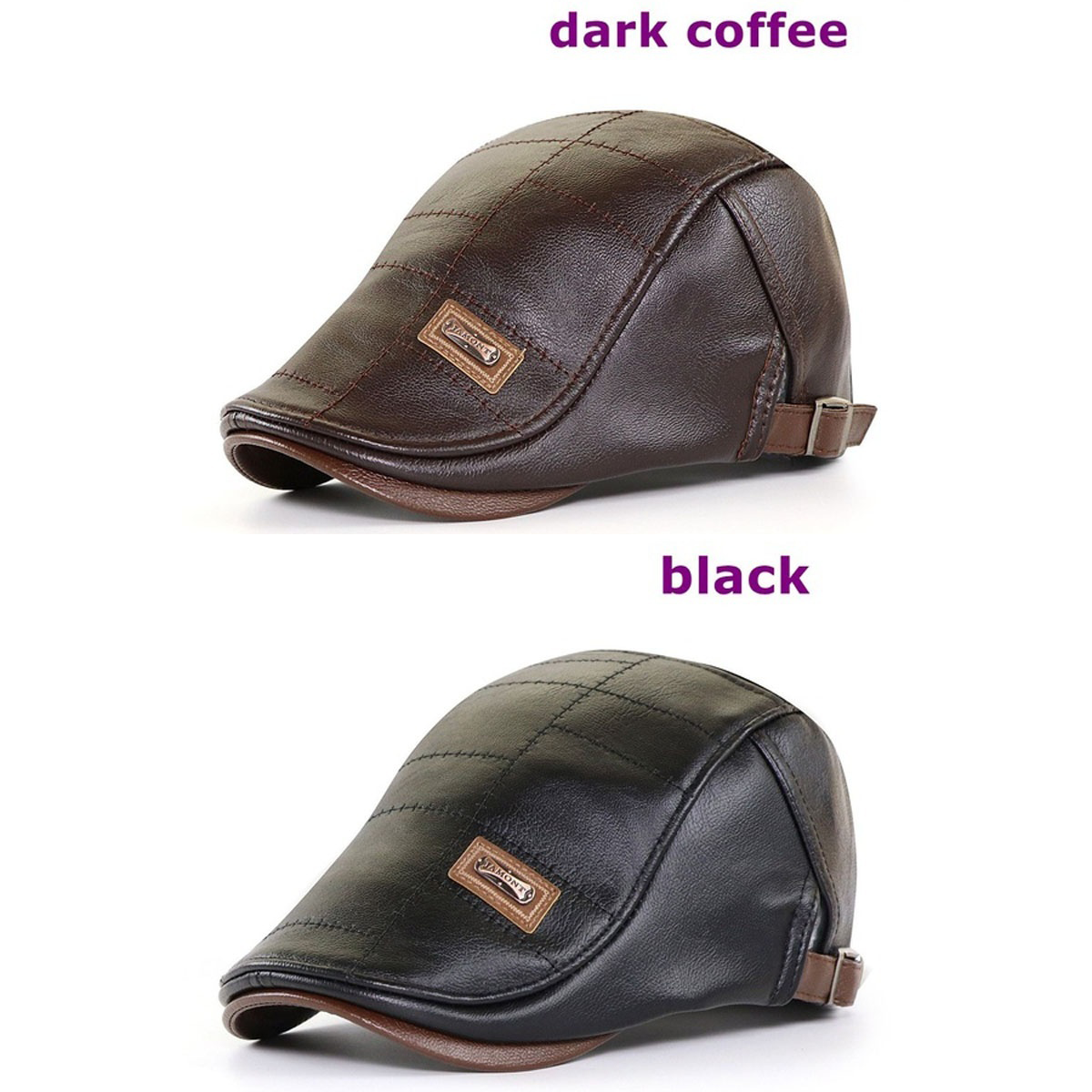 🧢【Kup jeden, drugi dostaniesz gratis】🔥Męski beret skórzany w stylu vintage-4163708