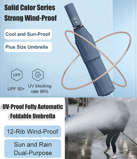 🛒【😍Oferta ograniczona czasowo】☔Wyprodukowano w Japonii, nowy typ w pełni automatycznego parasola-4223409