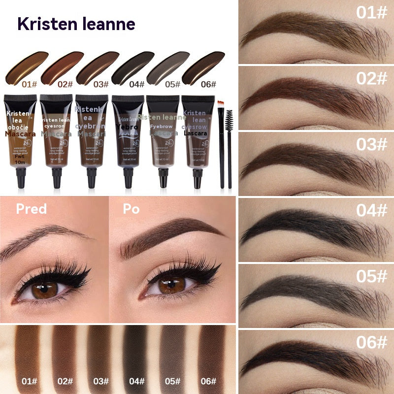 ⏳【Kup 1, získej 1 zdarma】⭐Dlouhotrvající, voděodolný a nerozmazávající se tekutý gel/krém na obočí (se štětcem na obočí)-4230026