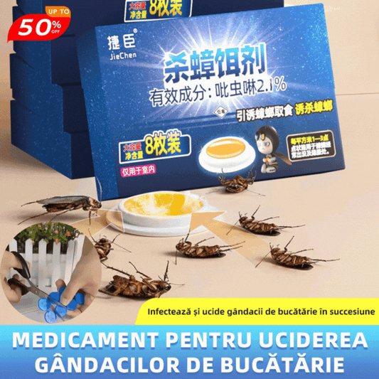 🛡️🏠【40 bucăți】💥Unguent pentru uciderea gândacilor de bucătărie importat din Germania, momeală de uz casnic, netoxică, pentru mame și bebeluși-4046162