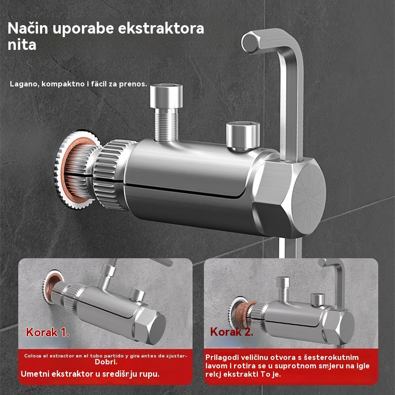 🔥【Kupite 1, dobijte 1 gratis】Alat za vađenje slomljenog navoja za kutnu slavinu, univerzalna slavina-4194316