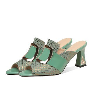 👡40% OFF】【34-41】2025 pantofi cu toc gros toc înalte noi la moda gura de pește【👠Înălțimea călcâiului este de 7 cm】-3946866