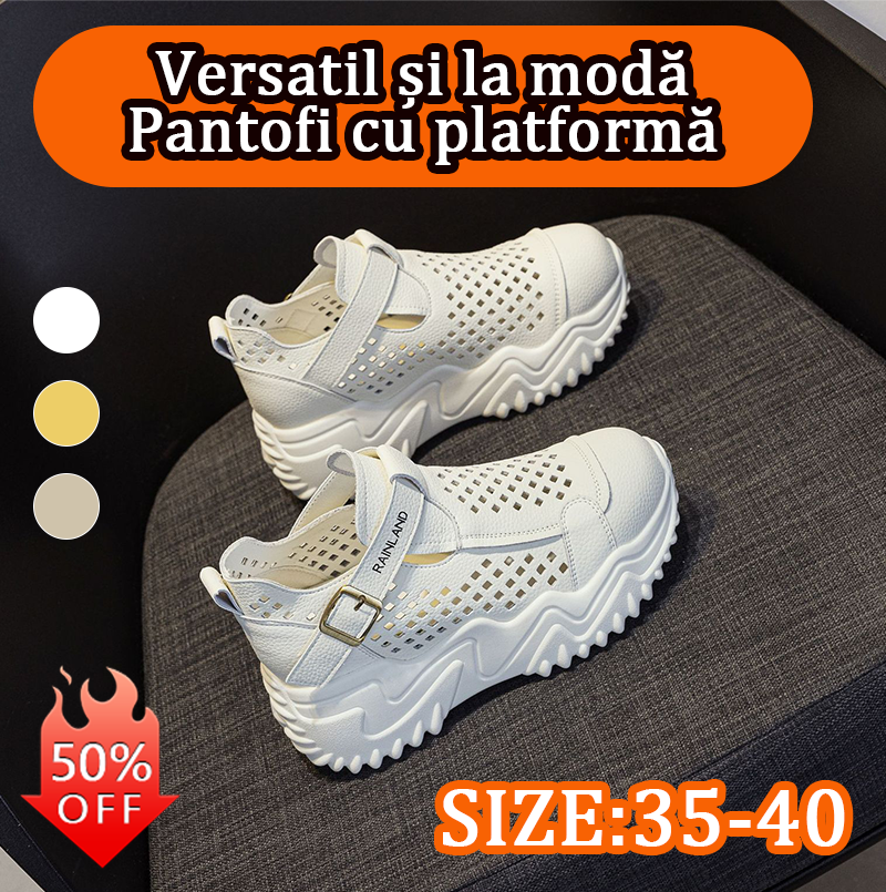 【35-40】Sandale noi, casual, respirabile, cu talpă groasă și goale-3995067