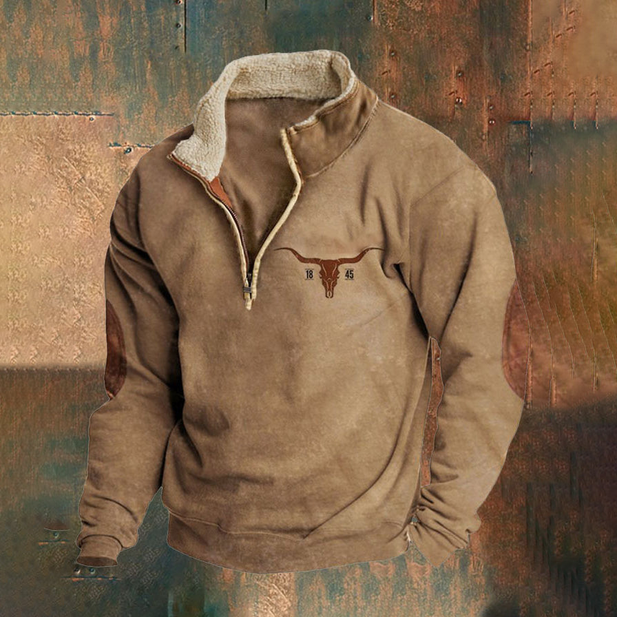 👕【S-4XL]2025 Męski modny, jesienno-zimowy, ciepły sweter z długim rękawem i nadrukiem 3D-4110584