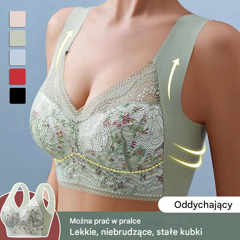 【3 sztuka】💕🎁Biustonosz Ice Silk Ultra-cienki, oddychający, regulowany [40 kg-100 kg]-4217462