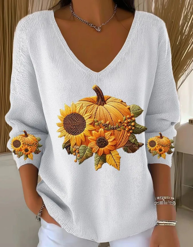 🔥【S-5XL】Modni pleteni džemper s printom-4183755