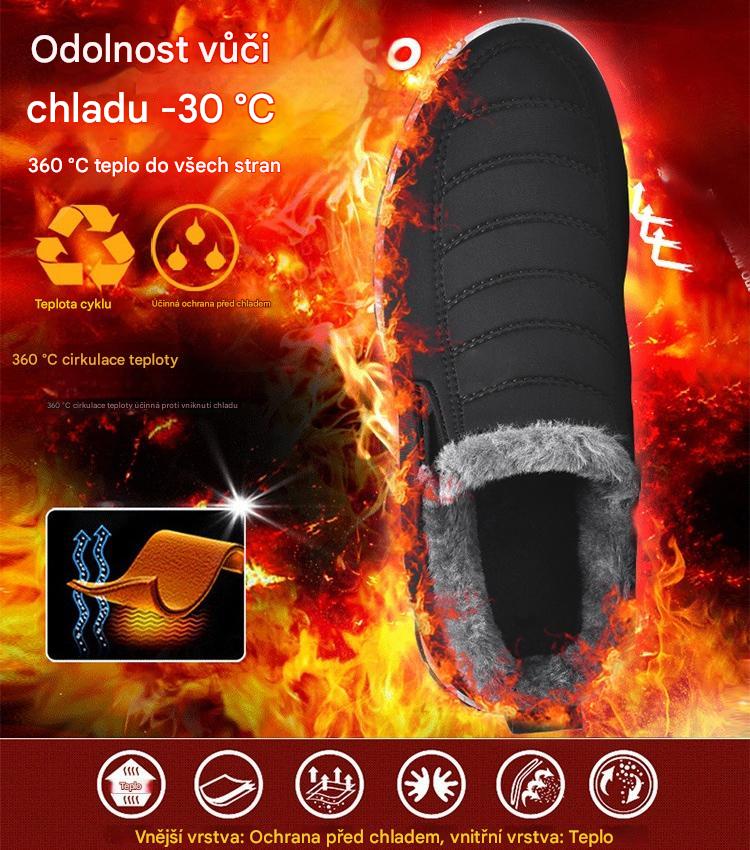 🔥【Speciální sleva 50 %】【35–48】Unisex zimní boty s hřejivou plyšovou podšívkou – teplé, pohodlné a protiskluzové do chladného počasí-4189363
