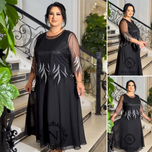 👗💥【S-5XL】Rochie nouă la modă, design clasic, elegantă și simplă-4047602
