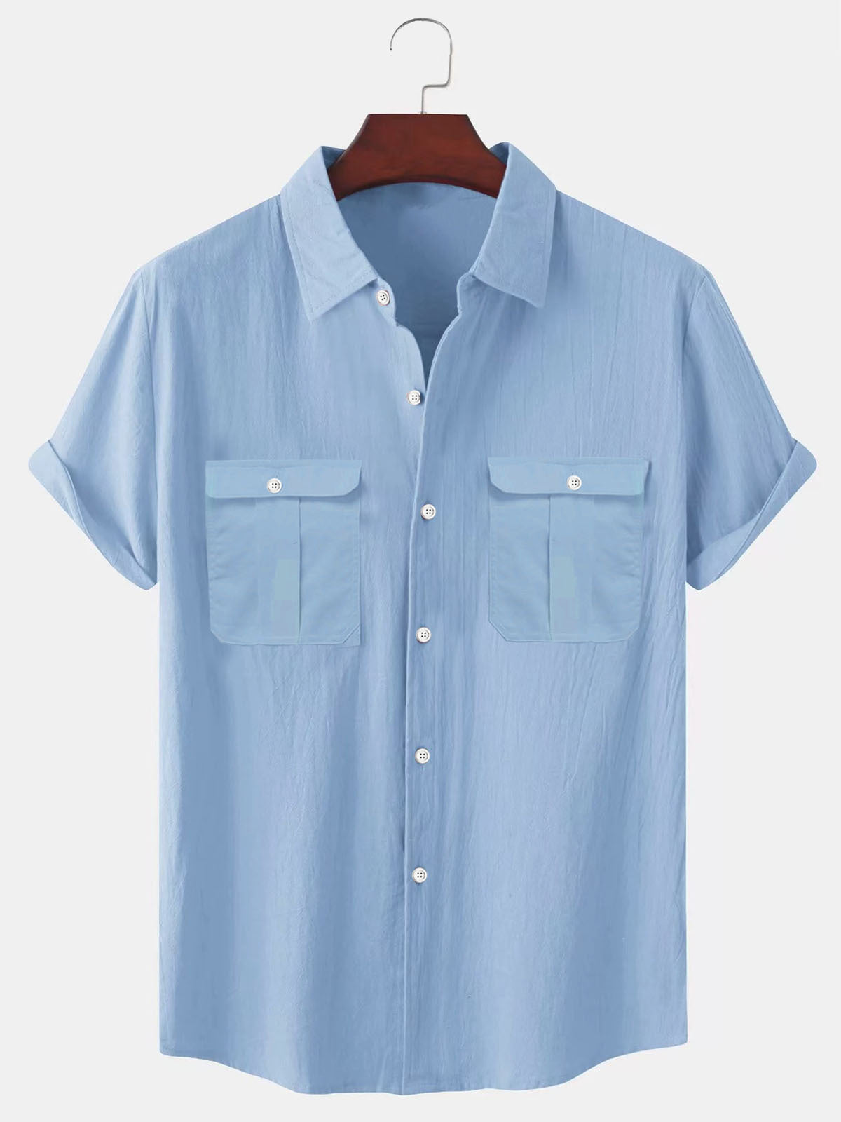 【🔥Reduceri de vară🔥】✨🎉【M-5XL】Cămașă bărbătească de vară nouă, simplă, casual, din in, 2025-4001315