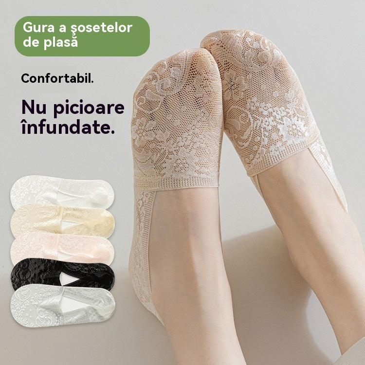 🔥【Cumpărați 10, primiți 10 gratuit】Șosete cu șiret pentru bărci fără a pierde călcâiul-4008683