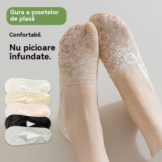 🔥【Cumpărați 10, primiți 10 gratuit】Șosete cu șiret pentru bărci fără a pierde călcâiul-4008683