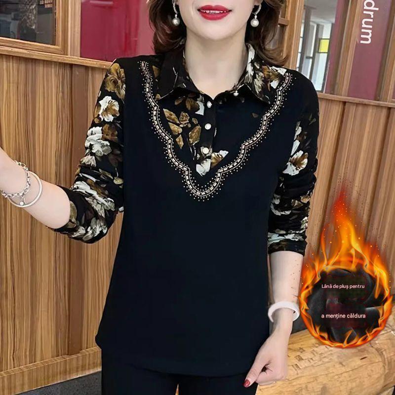 Iarna nou Bowknot căptușit Top