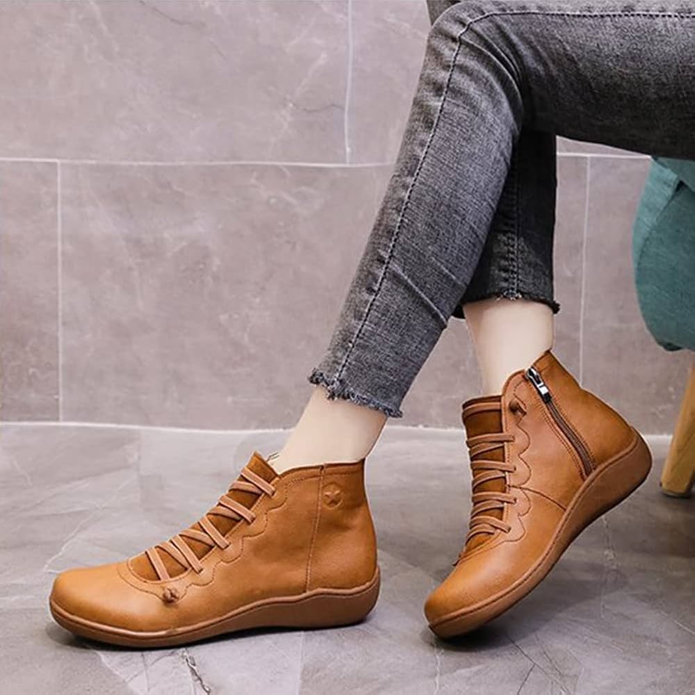 🔥🔥【Tallas 35-43】Nuevas zapatillas anchas de invierno para mujer 2025-botines casuales.