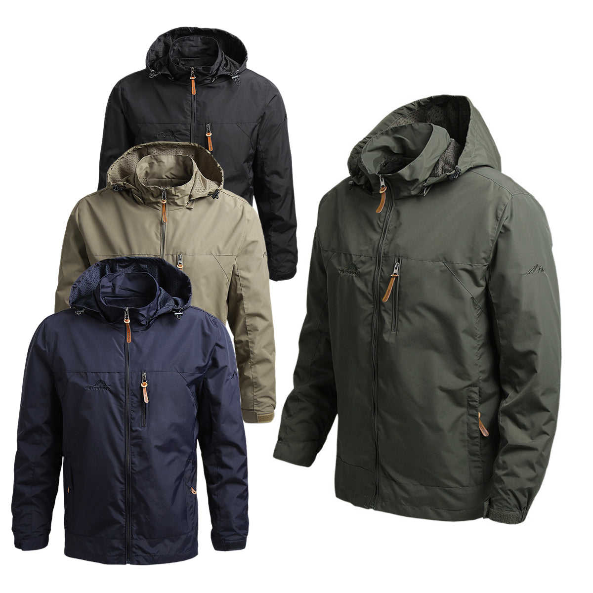 Εξωτερική εξάνθημα με κουκούλα χαλαρή τοποθέτηση συν μέγεθος casual σακάκι-4145852