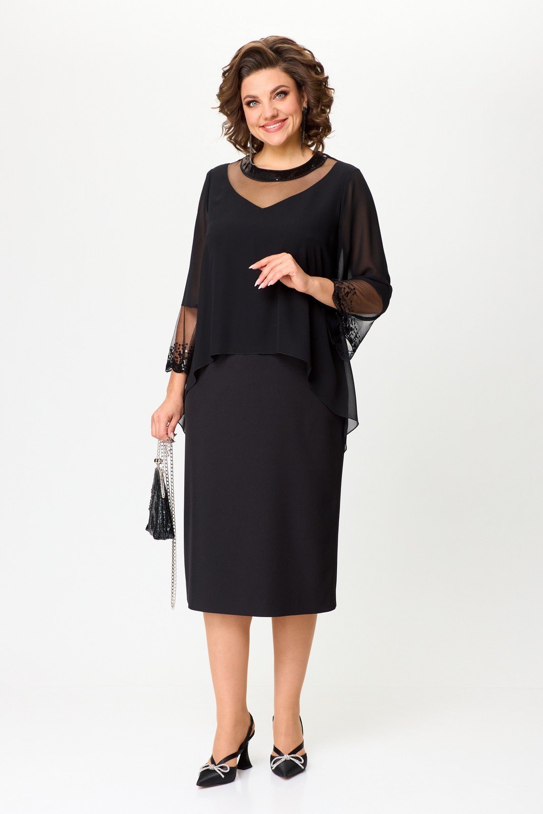 💗🤩【S-5XL】Rochie lungă neagră misterioasă și sexy