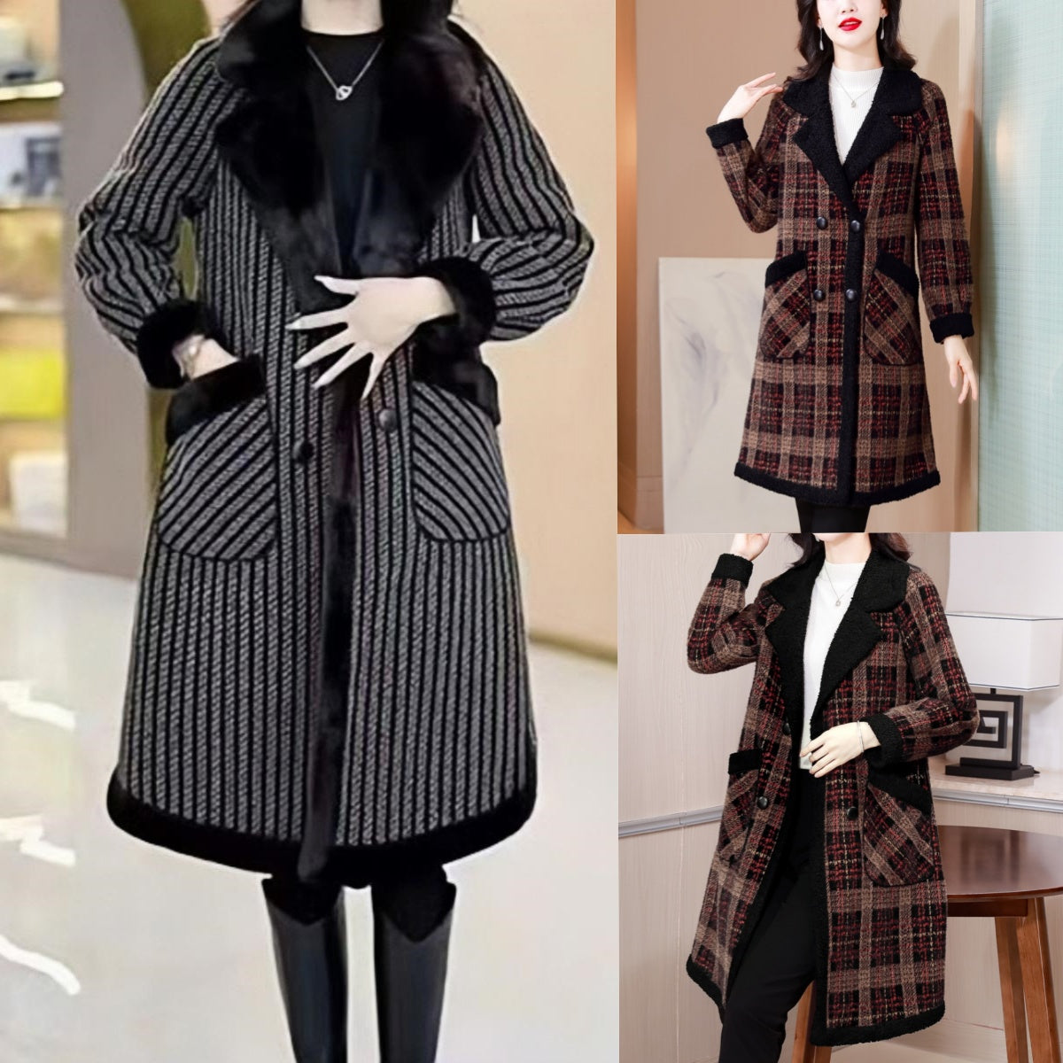 🥻【M-4XL】2024 jachetă de vânt îngroșată și caldă, la modă nouă✨