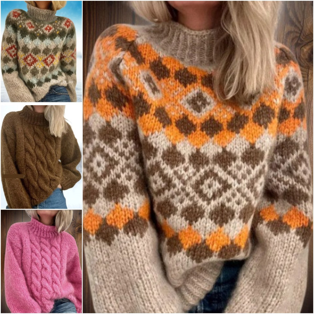 ⏳Vremenski ograničen popust 50%⏰Ženska rolka s printom-4185624