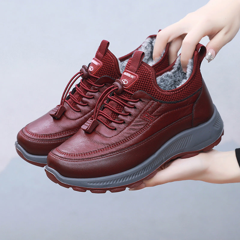 🌈⛄【35-41】Noi pantofi sport de damă, cu talpă moale, confortabili, din piele naturală, de toamnă și iarnă