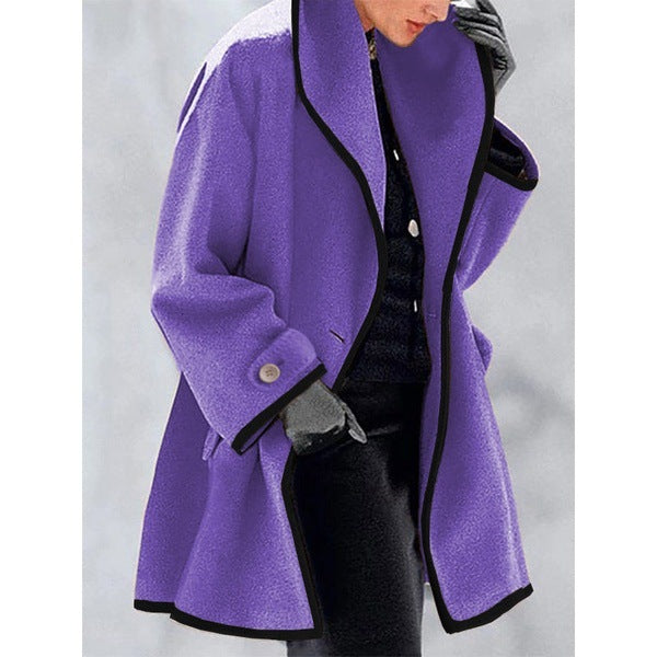 🥰【S-5XL】Novi jesenski in zimski topli volneni plašč-4112460