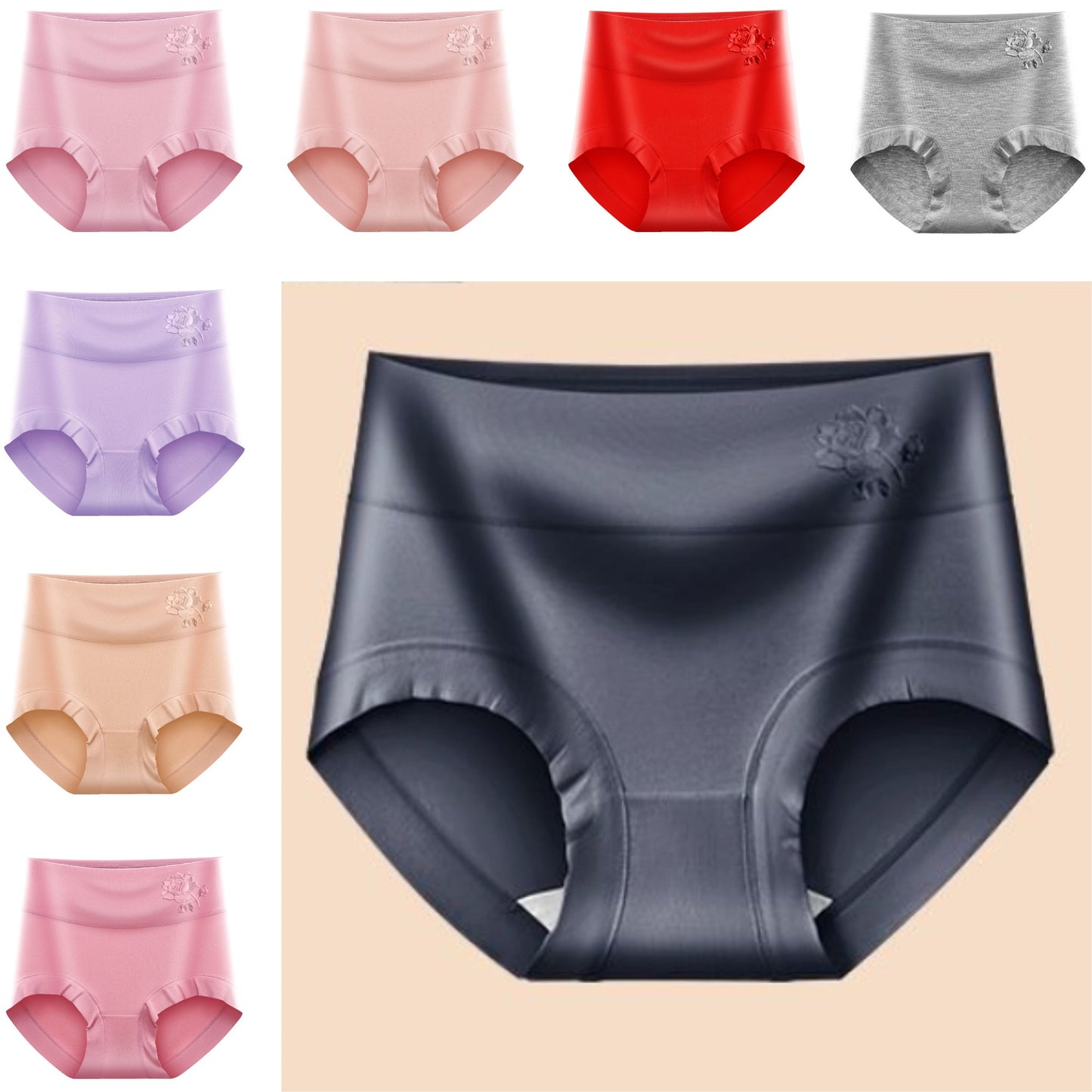 【Kupite 4 in dobite 4 gratis】Hlačke z visokim pasom, iz čistega bombaža, antibakterijske in udobne.