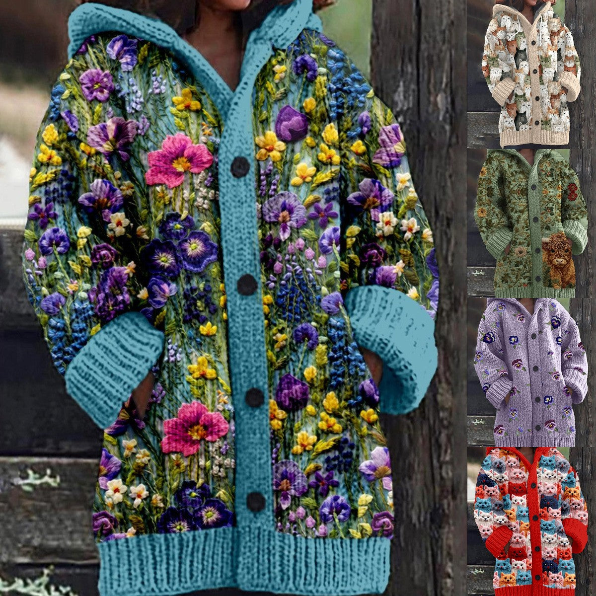 【S~6XL】🥰Pulover nou cardigan retro confortabil