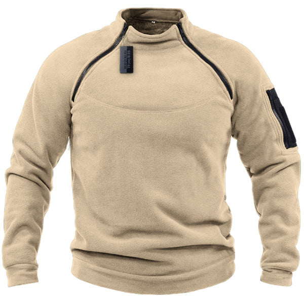 🎉✨【S-4XL】Nowa moda męska zimowa ciepła polarowa kurtka bazowa, bluza-4234864