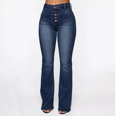 🎀Wysokiej jakości bestseller! 👖【S-4XL】✨2026 Nowe damskie spodnie z wysokim stanem i rozszerzanymi rękawami-4253265