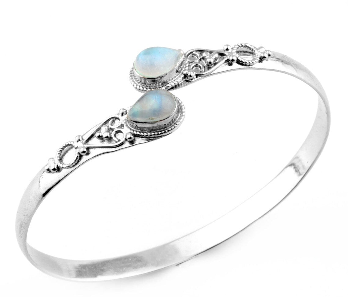 Βραχιόλι Vintage S925 Silver Green Agate-4118139