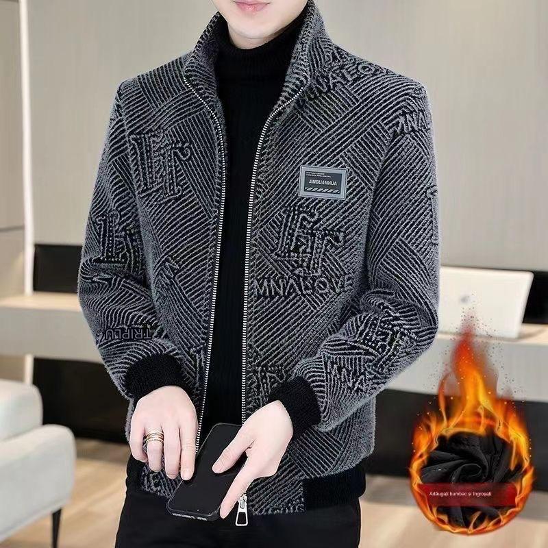 Explosive high end bărbați căptușit cald sacou