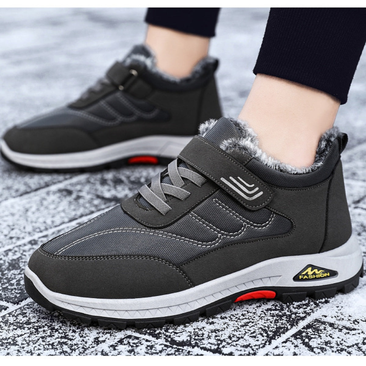 【35-41】 Pantofi pentru bărbați 2024 iarna noi pantofi sport calduri din catifea, confortabili și anti alunecare